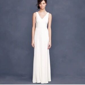 J.Crew blush pink silk Sophia bridesmaids gown 2 petite